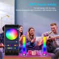LED Pickup Light RGB Sound Control Symphony Lamp App Control Music Rhythm Lights Ambient LED Lamp Bar TV computer Desktop Light. 