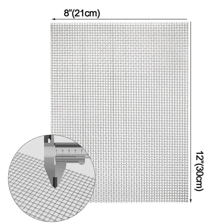 4Pc%2021cmX30cm%20Wire%20Mesh%20Silver%20Wire%20Mesh%20Sturdy%20Metal%20Mesh%20Sheets%20for%20DIY%20Projects%20304%20Stainless%20Steel%20No%20Rust%20Mesh%20Screen%20-%20Image%202