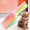 Reusable Plastic Cat Litter Scoop Pet Care Sand Waste Scooper Shovel Hollow Cleaning Tool Random Color Small Hole# Durable Processed. 