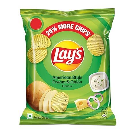 Lay's Potato Chips - American Style Cream and Onion Flavour
