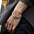 Men Dragon Bracelet Vintage Dragon Studded Bracelet Stylish Retro Keel Bracelet for Men Hip Hop Bangle Jewelry Gift Stylish Hip-hop Bracelet. 