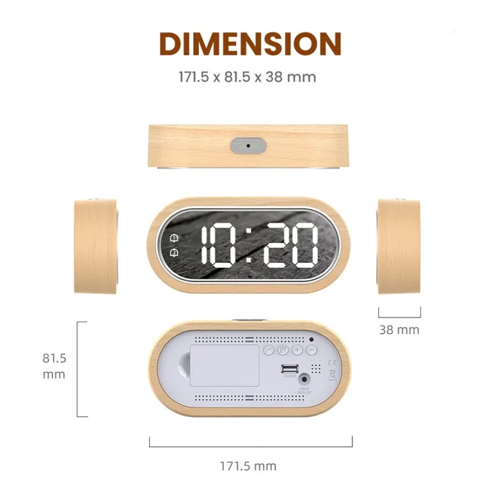 Beech%20wood%20dual%20alarm%20USB%20clock%20LED%20brightness%20-%20Image%208