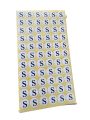 White Paper Sticker Size Label  S, M, L, XL, 2XL, 3XL Dress Size Classification Sticker Garment Self-adhesive Factory Clothes Sales Specification Label Garment Clothes Accessories, 1.3cm Diameters, 55 Sheets per Lot. 