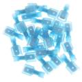 【FOOT SOFA】50pcs Nylon Terminator Set 16-14AWG Blue Fully Insulated Wire Cable Connector Male and Female Electrical Crimp. 