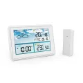 Wireless Digital Weather Station Thermometer Hygrometer Forecast Sensor Frost Point Calendar (A)EU Plug. 