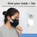 Air Face Fan Personal Breathe Cooler Wearable Air Purifier USB Mini Portable Mask Clip Fan Electric Air Conditioning Cooling Fan. 