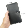 Compact Leather Pocket Notepad & Cardholder Case. 