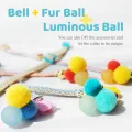 HamshMoc Safety Breakaway Cat Collar for Quick Release with Bell Luminous Ball Soft Adjustable Pet Kitten Collars Necklace. 