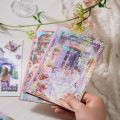 20 pcs/pack New Die-cut Sticker Book Floating Light Shallow Dream Series PET Theme Handbook Sticker Retro Girl Character Scrapbooking Stickers DIY Diary Album. 