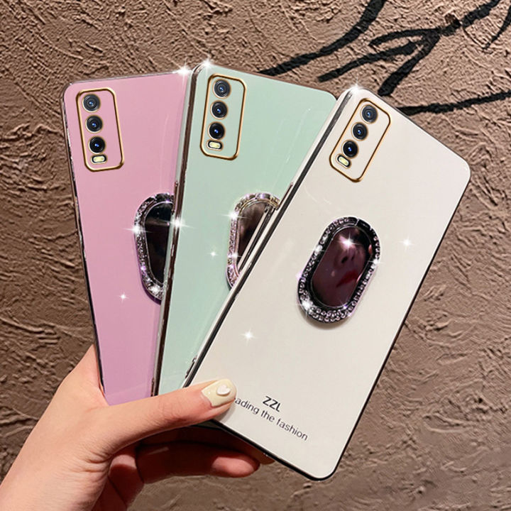 For%20Vivo%20Y12s%20Back%20Cover%20+%20Rhinestone%20Ring%20Holder%20Stand%20Shiny%20Plating%20Square%20Bumper%20Girls%20Phone%20Case%20Soft%20TPU%20Silicone%20Shockproof%20Protective%20Cover%20-%20Image%209