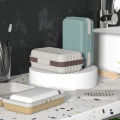 Portable Bathroom Soap Dishes With Lid Home Plastic Soap Box Leak-Proof Keeps Dry Soap Dish Travel Essentials 1Pcs. 