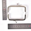 1pc Retro Alloy Metal Flower Purse Bag DIY Craft Frame Kiss Clasp Lock Silver MJK. 