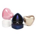 Luxury Heart-Shaped LED Light Wedding Ring Box With Display Storage Organizer Jewelry Packaging Decoration Pendant Women Wholes. 