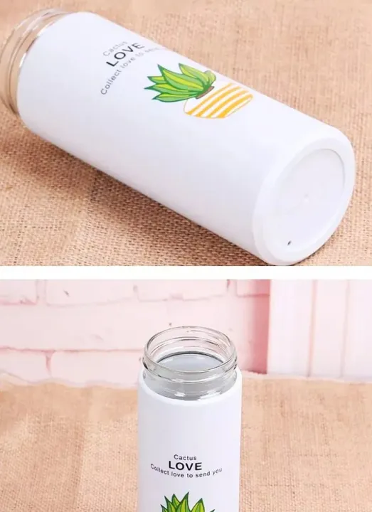 Cactus%20Motif%20Drinking%20Bottle,%20450ml%20Glass%20Material%20-%20Unique%20cactus%20bottle%20-%20Image%208