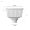 Rainwater Downspout Drainage Connector ,Rainwater Collector,Universal Rainwater Collection System, PVC Rain Downspout Connector for Yard. 