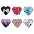 new heart red Enamel Pin Starry Heart Brave Cats Bloodthirsty Hug Brooches Bag Clothes Lapel Pin Badge Jewelry Gift Doctor. 