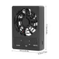 Reptiles Terrarium Fan Intelligent Reptile Ventilation Fan Heat Dissipation Digital Display Quiet for Snakes for Reptiles. 