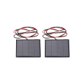 2X 1.5W 12V Mini Solar Panel Small Cell Module Charger with 1M Wire. 