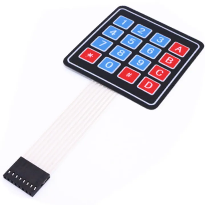 4*4%20Matrix%20Array/Matrix%20Keyboard%2016%20Key%20Membrane%20Switch%20Keypad%20-%20Image%204