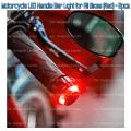 Motor Bike Handle Turn Signal Indicator Blinkers Light - Red & White. 