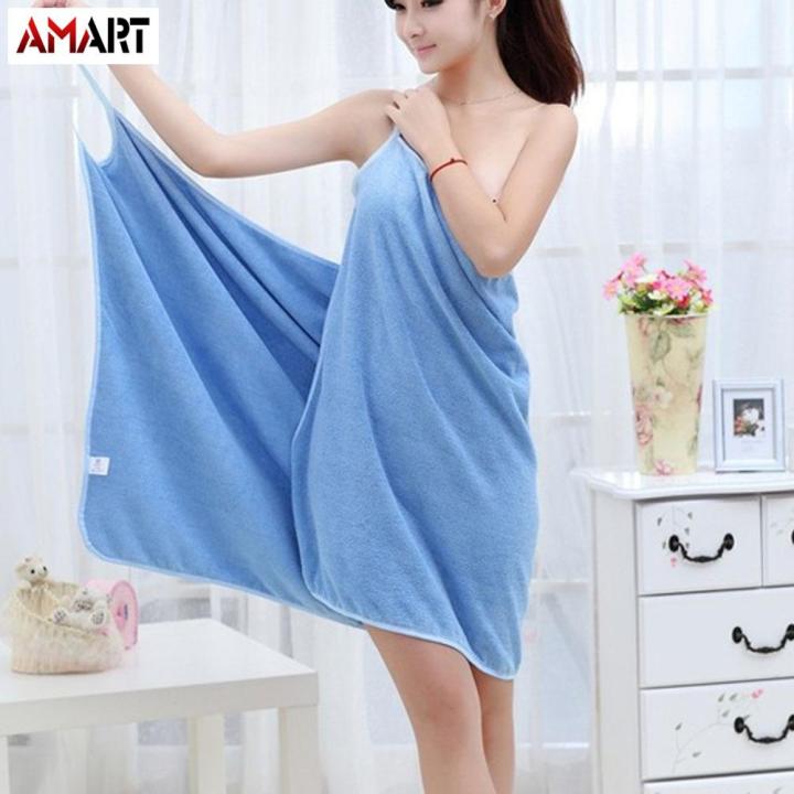 Ladies%20Wearable%20Microfiber%20Bath%20Towel%20Women%20Bathrobe(Fast%20Dry%20Wash%20Clothing%20Wrap)%20-%20Image%202