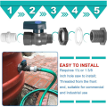 PVC Rain Bucket Faucet Kit, 3/4 Inch PVC Ball Valve, Bucket Bucket Water Tank Pond Bucket Faucet Kit. 