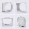 Portable Air Conditioner Exhaust Hose Coupler Window Adapter A/C Unit Tube Connector Parts & Accessories Square to Round. 