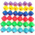 12pcs Rubber Duck Baby Bath Toys Rubber Colorful Quack Ducks for Children Summer Swimming Pools Play Bathroom 3.5*3.5*3cm. 