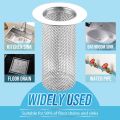 1/4Pcs Stainless Steel Floor Drain Filter Kitchen Bathroom Hair Garbage Anti-blocking Drain Outlet Strainer. 