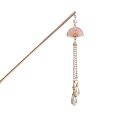 【User-friendly】 Elegant Creative Alloy Fan Shape Bun Hair Headgear Cheongsam Headwear Hair Accessory Women Hair Stick Chinese Style Hairpin.