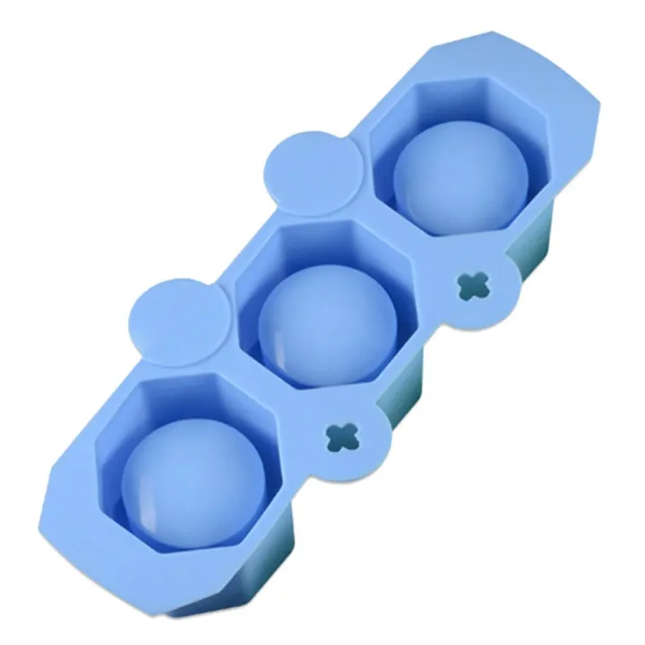 3 Holes Polygonal DIY Gypsum Concrete Plaster Silicone Succulent Pot Vase Mold