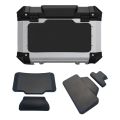 Motorcycle Passenger Backrest Back Pad Universal Self-adhesive Shockproof Moto Rear Top Case Box Luggage Cushion Pad Backrest. 