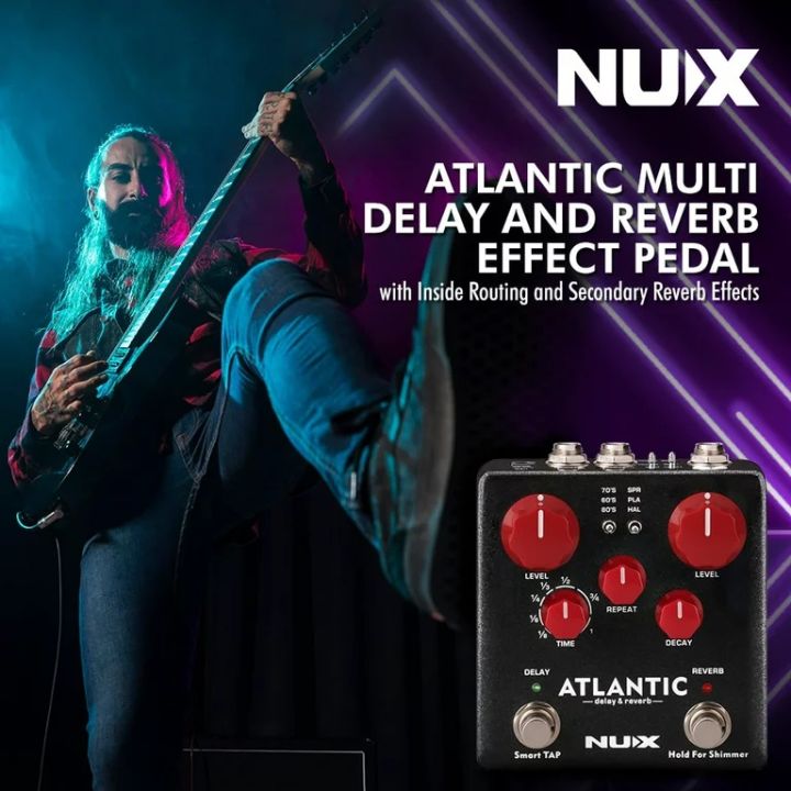 NUX NDR-5 ATLANTIC (DELAY & REVERB) STOMP BOX | Daraz.lk