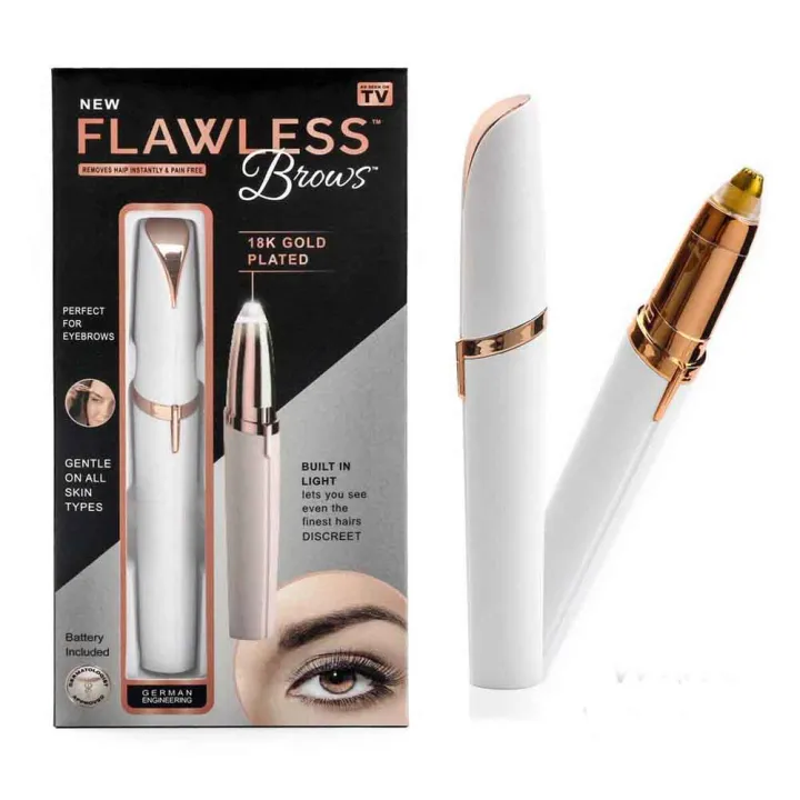 Hair Remover Finishing Rechargeable & Battery Touch Flawless Brows Electric Hair Remover.