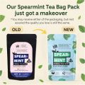 The Tea Trove Organic Spearmint Tea Bags - 40 Eco-Friendly Tea Bags (Pack of 1) FROM INDIA(SAM). 