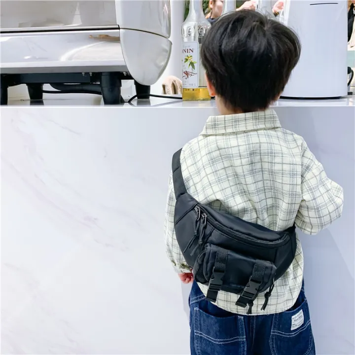 South%20Korea%20Children's%20Bag%20New%20Boy%20Crossbody%20Bag%20Trendy%20Cool%20Hip%20Hop%20Girls'%20Accessories%20Bag%20Children's%20Chest%20Bag%20-%20Image%204