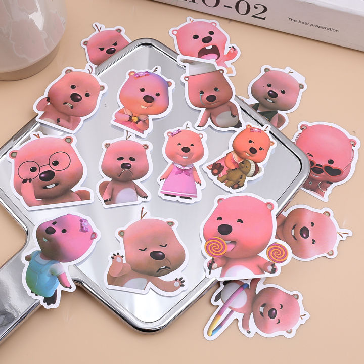 60/102Pcs/Set%20Korean%20Cartoon%20Little%20Beaver%20loopy%20Cute%20Emoticon%20Pack%20Sticker%20Hand%20Account%20Water%20Cup%20Mobile%20Phone%20Sticker%20-%20Image%205