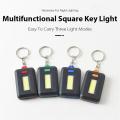 Multifunctional Flashlight Mini LED Work Light COB Keychain Light Portable Flashlight Outdoor Camping Emergency Light. 