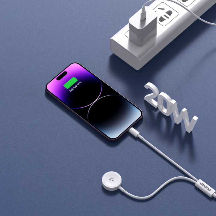 DUDAO%20A12Max%202%20in%201%20iWatch%20Wireless%20Charging%20Cable%20&%20iPhone%20Data%20Cable%20Type%20C%20-%20Image%205