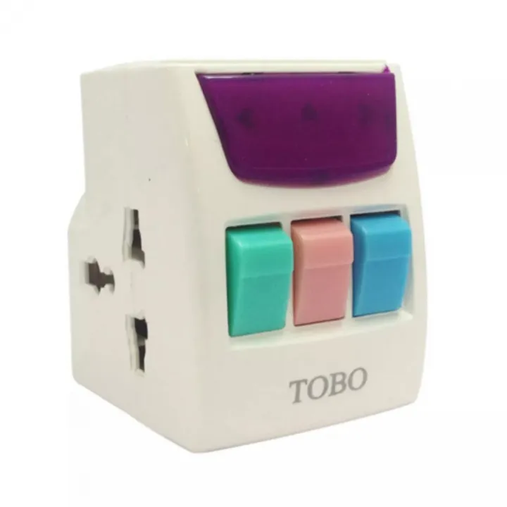 Square Pin 3 Way 13A Multi Plug - Universal Socket - Multi Socket ...