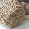 【Miga Plaza】2 In 1 Basket Flower Pot Natural Seagrass Indoor Planter Storage Basket Flower Pot With Waterproof Liner Flower Pots Cover Storage Basket Plant Woven Basket Planter Straw Flower Pot. 