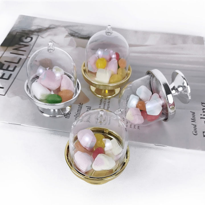 Cake%20Plate%20With%20Dome%20Cover%20Gold%20Silver%204/8%20Pieces%20Clear%20Plastic%20Mini%20Cake%20Box%20Dome%20Box%20Wedding%20Birthday%20Box%20-%20Image%204