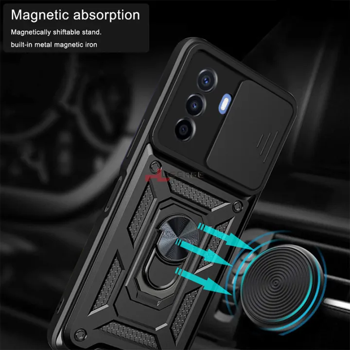 PlusCase%20for%20Huawei%20Nova%20Y70%20/%20Nova%20Y71%20Phone%20Casing%20Slide%20Lens%20Armor%20Case%20Shockproof%20Stand%20Holder%20Camera%20Protect%20Back%20Cover%20-%20Image%203