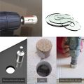 12Pcs Diamond Drill Bits Glass Tile Hole Saw Bits Set, Hollow Core Drill Bits, Extractor Remover Hole Saws for Glass, Ceramics, Porcelain, Ceramic Tile. 