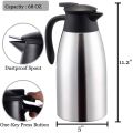 Home Zania 2.0L Stainless Steel Vacuum Flask Hot Water Coffee Jug Thermos Kettle European Style. 