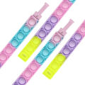 LYZRC Push Pop Bubble Sensory Fidget Bracelet Toy Wearable Stress Relief And Anti-Anxiety Sensory Silicone Wristband Fidget Toys For Kids. 