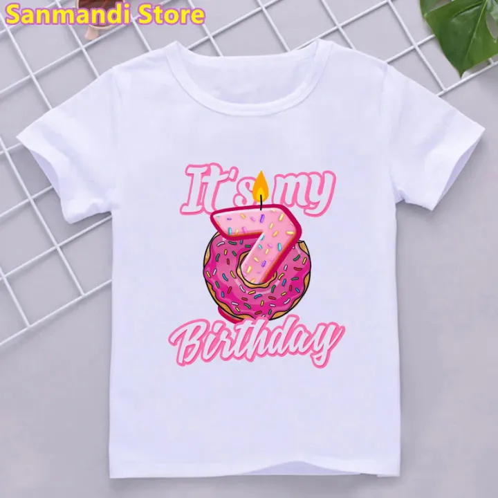 Fashion%20donuts%20my%207th/4th%20birthday%20graphic%20print%20tshirt%20White%20Pink%20Kids%20girl%20clothes%20T%20shirt%20kawaii%20children%20clothing%20T-shirt%20-%20Image%202