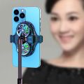 US X53 Dual-Core Semiconductor Radiator Portable Adjustable Back Clip Silent Phone Cooling Fan Black. 