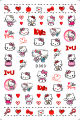 1PCS 3D Cartoon Hello Kitty Love Sticker Nail Art Decoration Animation Barbie Mickey Mouse Nail Stickers Nail Art Accessories. 