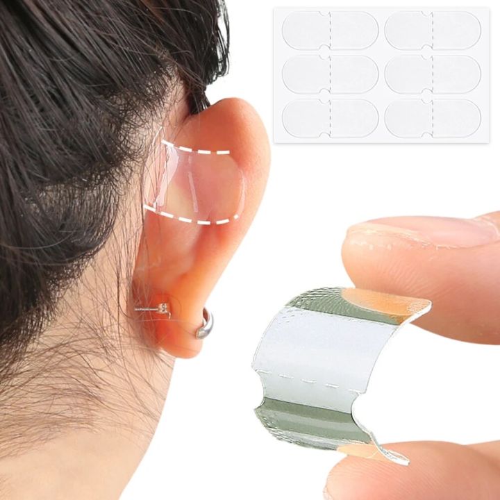 【HOT】 60 Pcs Cosmetic Ear Corrector Elf Ear Stickers Protruding Ear Solution Self Adhesive Big Ear Supporters Ear Tape For Women Girls